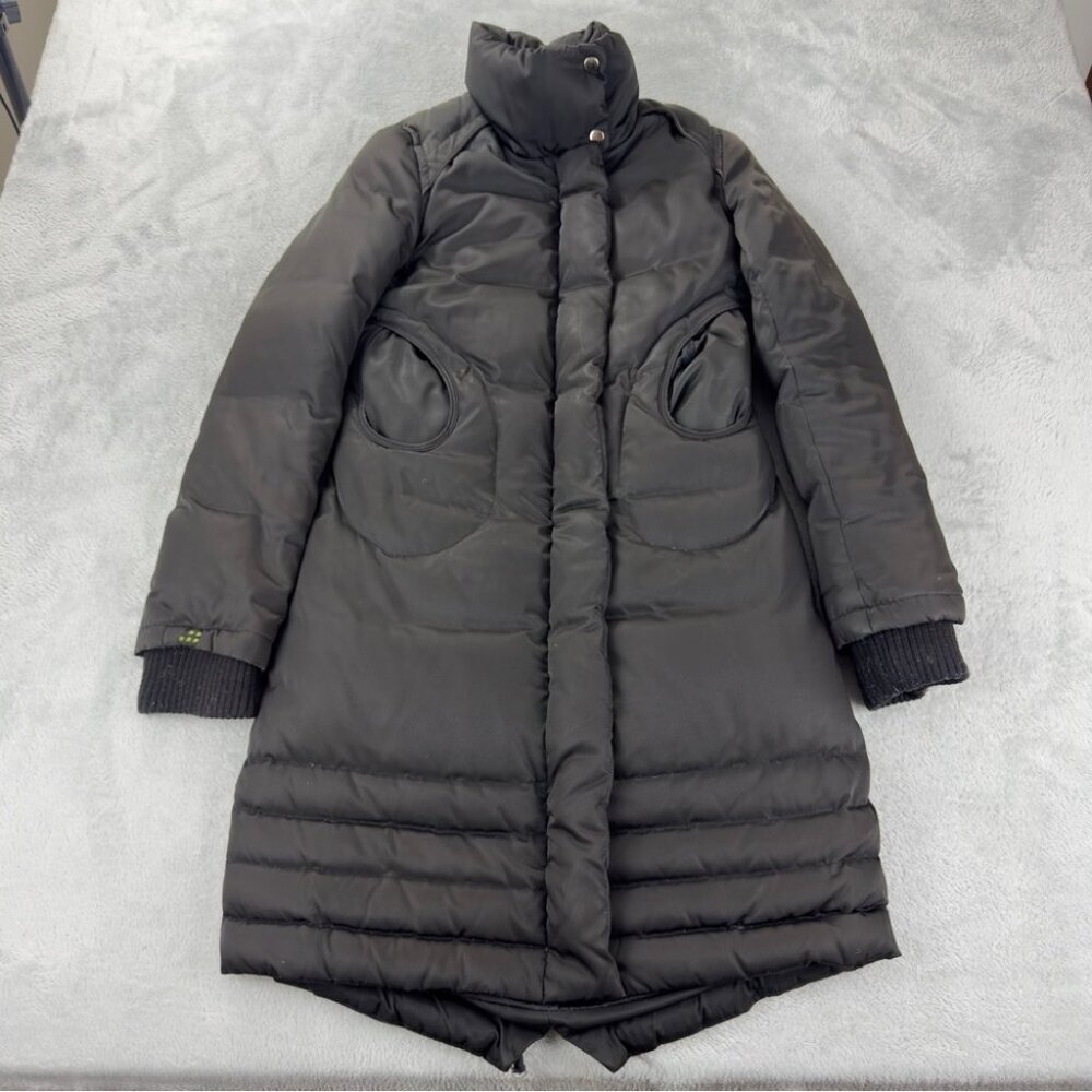 Soia Kyo XS Black Down Feather Long Puffer Jacket